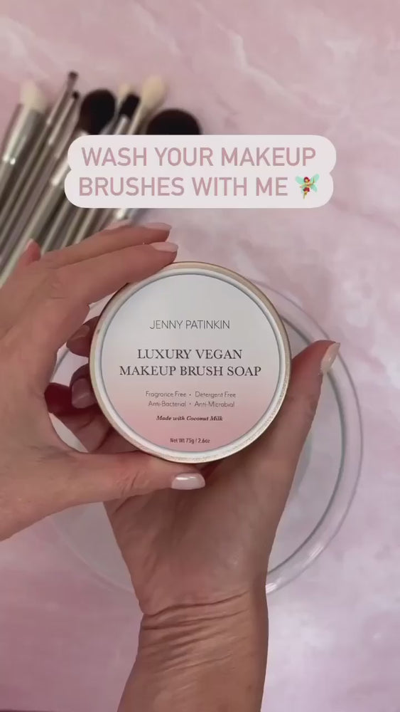 
                
                Load and play video in Gallery viewer, Luxury Vegan Makeup Brush Soap
                
                