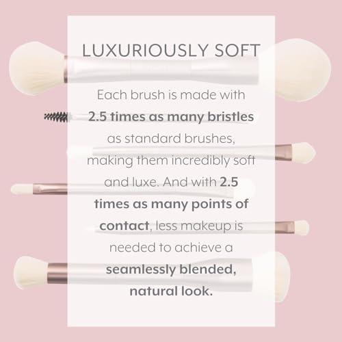 Sustainable Luxury Makeup Brush Set, Dual-Ended