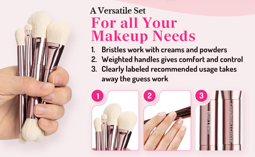 Demi Dual-Ended Makeup Brush Set