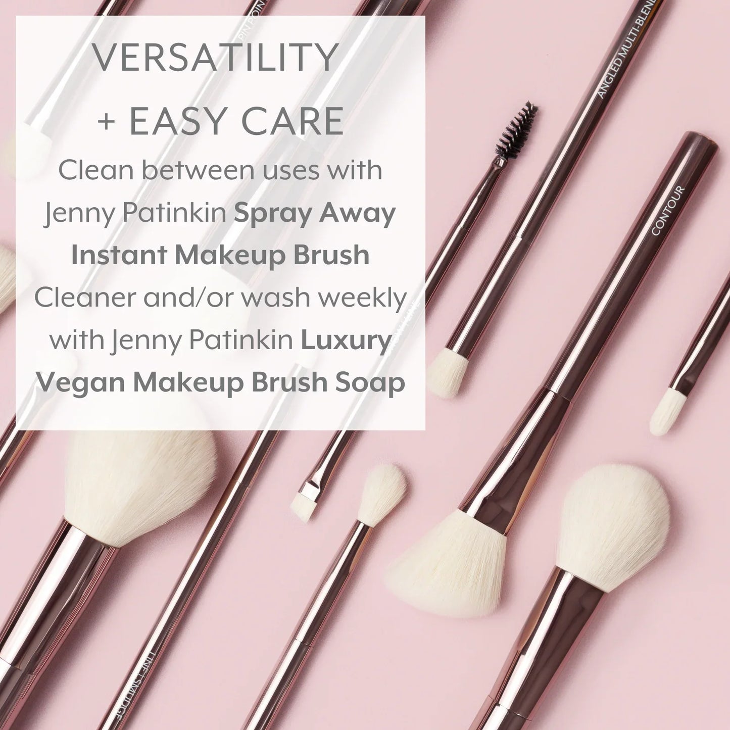 Sustainable Luxury Makeup Brush Set, Dual-Ended