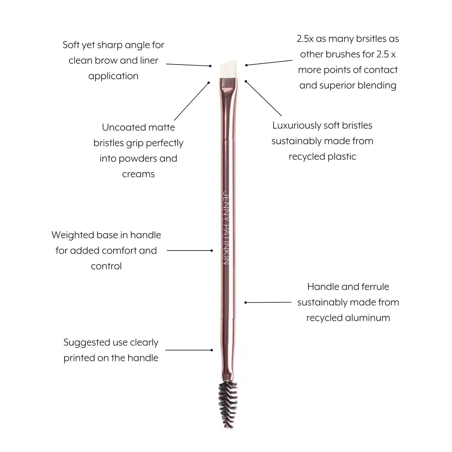 Sustainable Luxury Brow/Line Brush