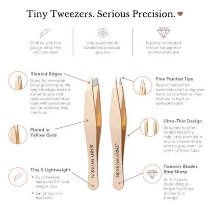 Brow Bijoux Mini Tweezer Set
