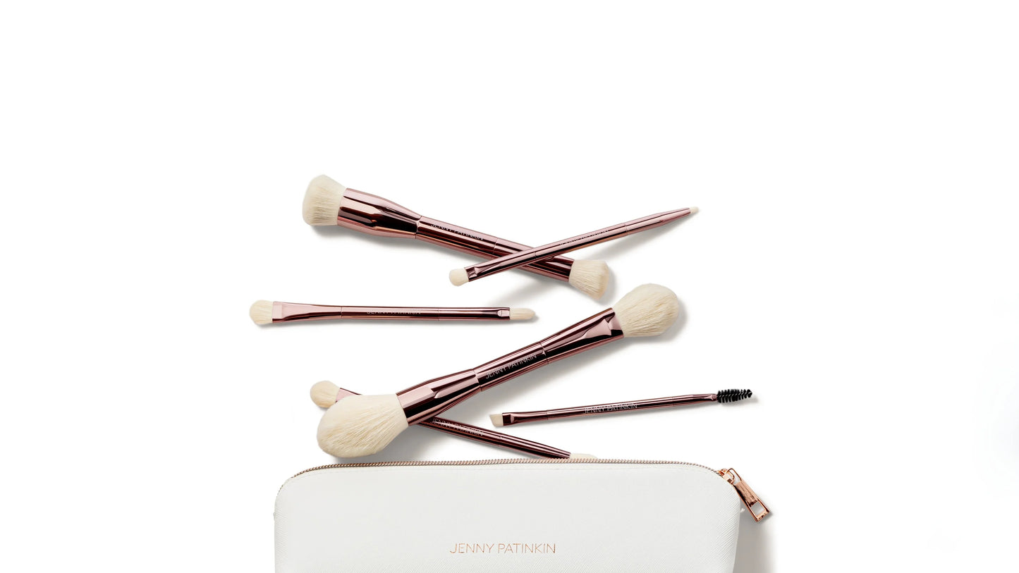 Sustainable Luxury Makeup Brush Set, Dual-Ended