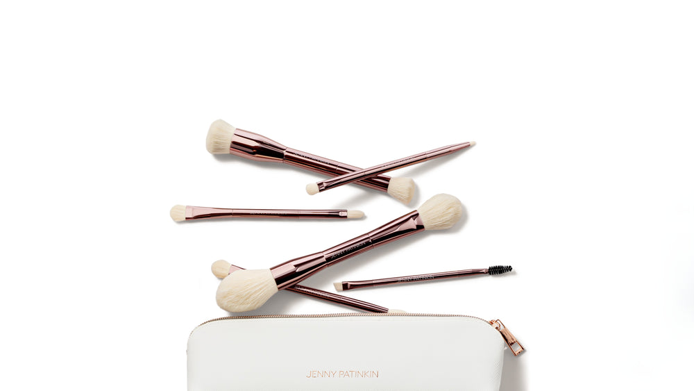 
                
                Load image into Gallery viewer, Sustainable Luxury Makeup Brush Set, Dual-Ended
                
                