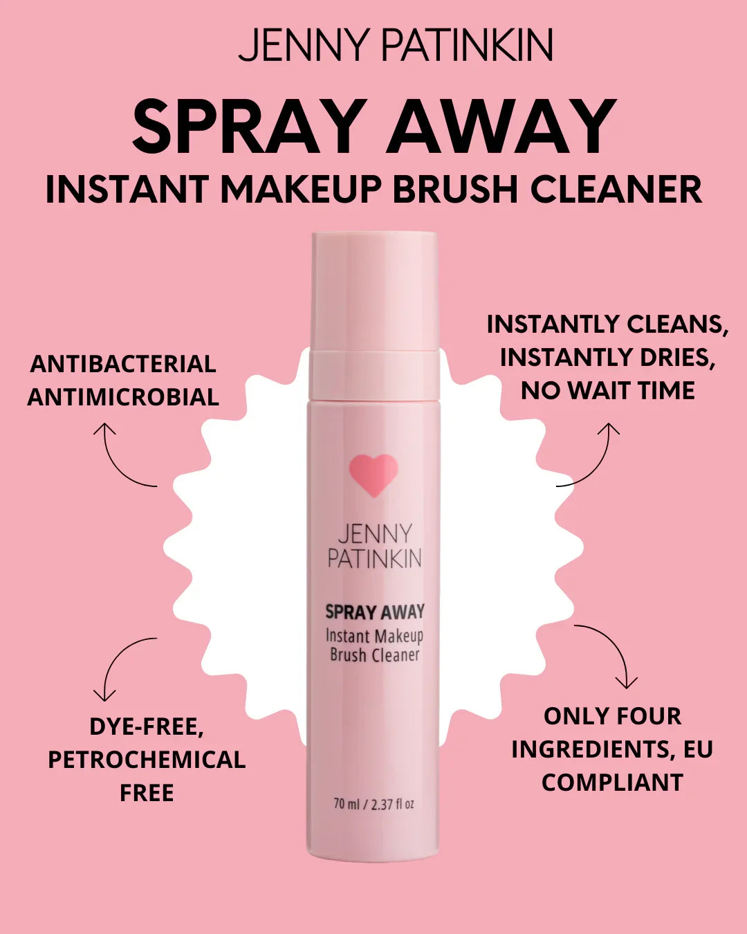 Spray Away Instant Makeup Brush Cleaner