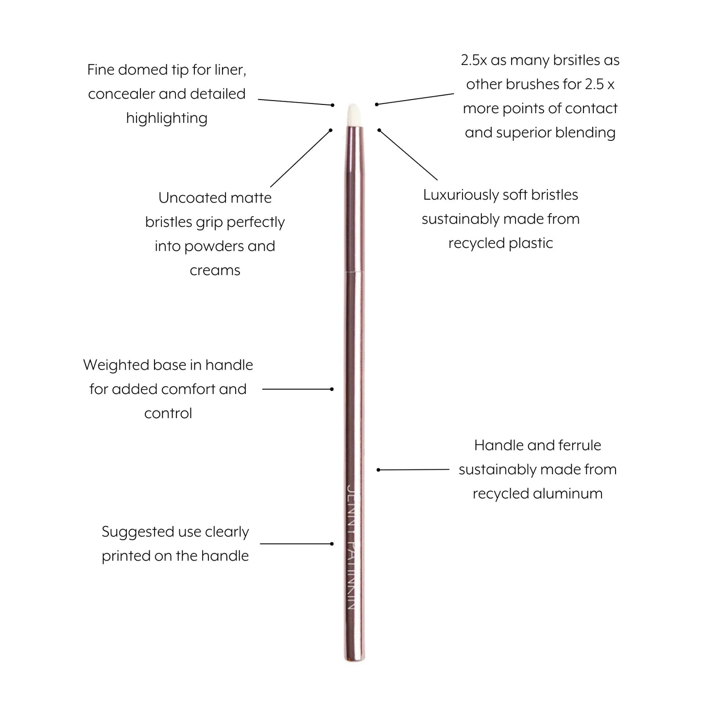 Sustainable Luxury Pin Point Liner Brush