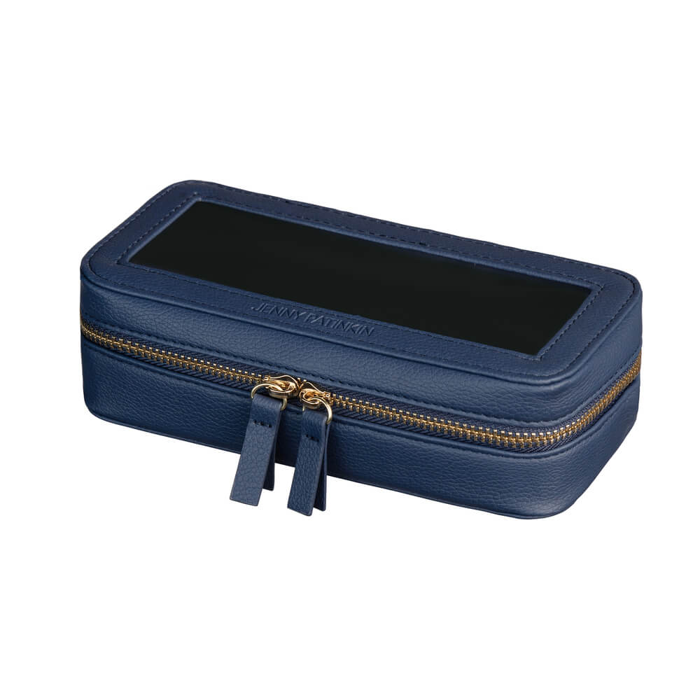 Navy blue vegan leather case from The Superstition Set