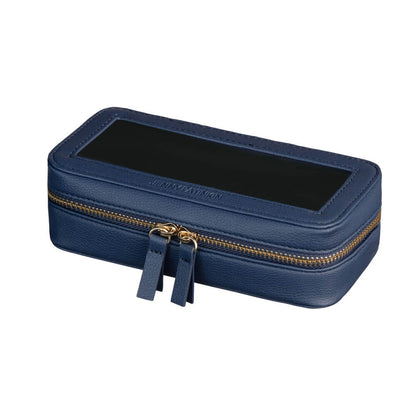 Navy blue vegan leather case from The Superstition Set