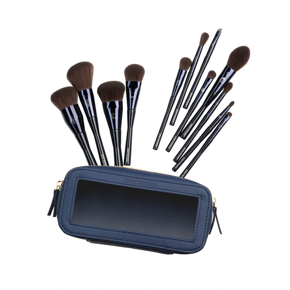 The Superstition Set brushes with navy vegan leather case
