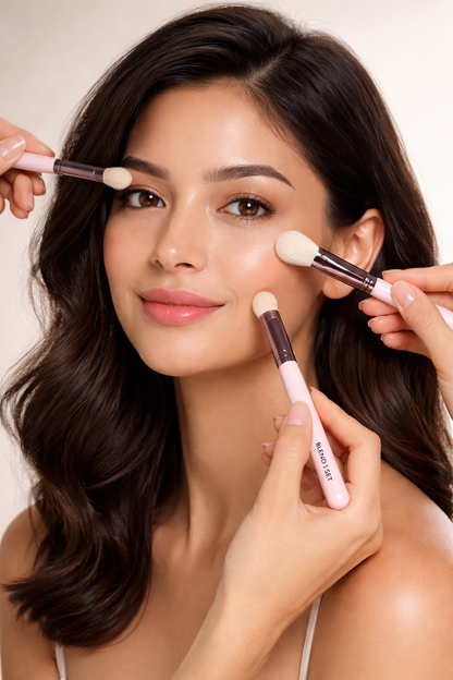 3-Piece Touch Up Tools Makeup Brush Set