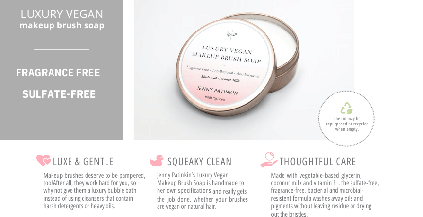 Luxury Vegan Makeup Brush Soap