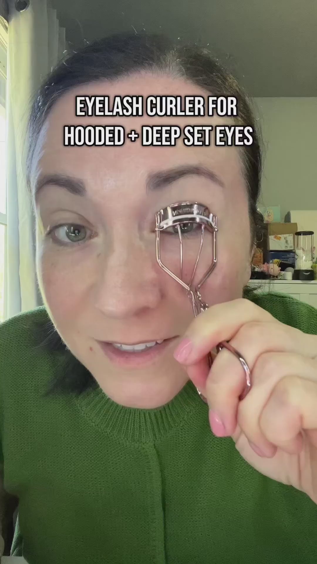 If you have hooded or deep set eyes the Jenny Patinkin eyelash curler was made for your lashes