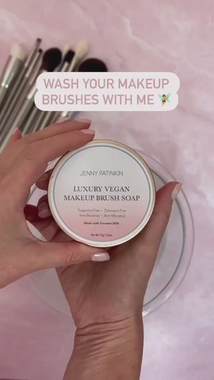 
                
                Load and play video in Gallery viewer, Luxury Vegan Makeup Brush Soap
                
                