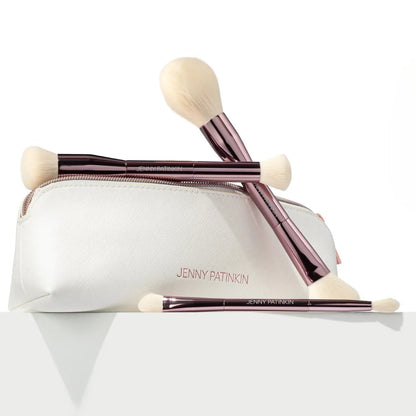 Sustainable Luxury Makeup Brush Set, Dual-Ended
