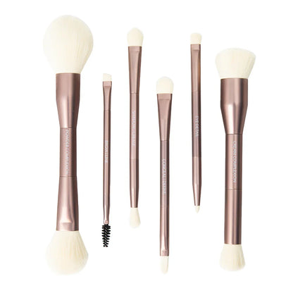 Sustainable Luxury Makeup Brush Set, Dual-Ended