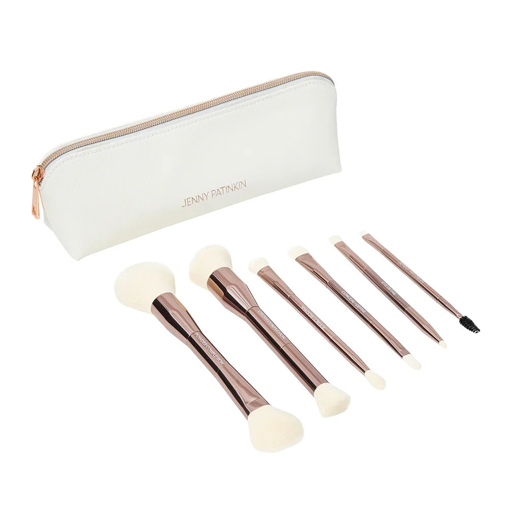 Sustainable Luxury Makeup Brush Set, Dual-Ended