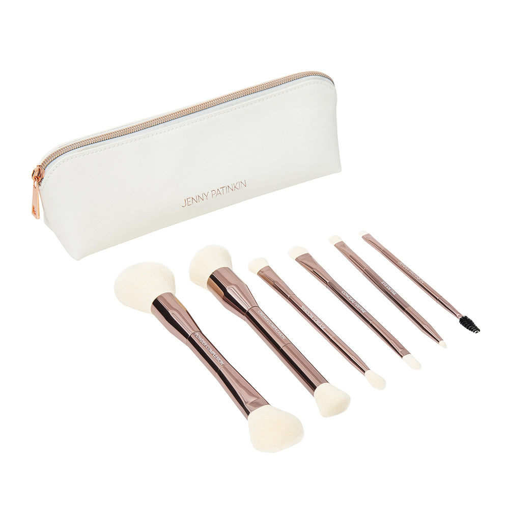 
                
                Load image into Gallery viewer, Sustainable Luxury Makeup Brush Set, Dual-Ended
                
                